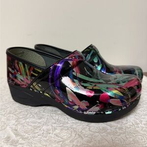 Dansko Professional XP 2.0 - Ribbon Patent Multicolor Women's Clogs Size 37 (7)
